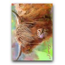 Highland cow art for sale  Pasco