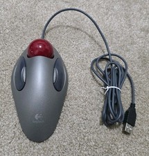 Mouse trackball Logitech Trackman USB mármore vermelho modelo T-BC21 comprar usado  Enviando para Brazil