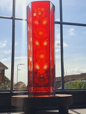 Bohemian cranberry glass for sale  SOUTHAMPTON