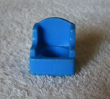 Cadeira Vintage Fisher Price Little People AZUL Sala de Estar 909 Salas de Jogos - BOM! comprar usado  Enviando para Brazil