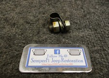 Braçadeira de linha de combustível do motor dianteiro original com parafuso - Ford GPW Willys MB Jeep Segunda Guerra Mundial comprar usado  Enviando para Brazil