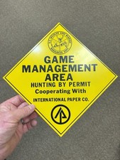 Hunting sign vintage for sale  Silsbee