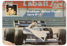 1985 Calendário de Bolso Português F1 Brabham BMW Team piloto Nelson Piquet carro #1 comprar usado  Enviando para Brazil