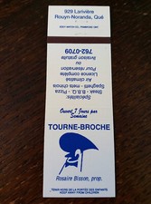 Vintage matchcover tourne d'occasion  Expédié en Belgium