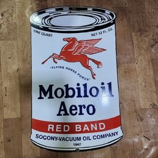 Mobiloil aero porcelain d'occasion  Expédié en Belgium