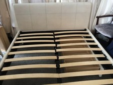 White sleigh bed for sale  SPILSBY