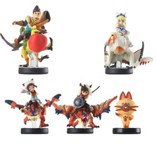Monster Hunter Stories amiibo conjunto de 5 jogos Nintendo 3DS Wii boneco usado sem caixa comprar usado  Enviando para Brazil