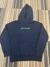 Moletom com capuz Hollister feminino bordado logotipo soletrado lã azul XXS comprar usado  Enviando para Brazil