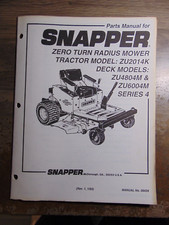 Snapper parts manual for sale  Hickory