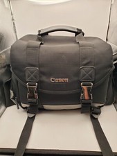 Bolsa para câmera Canon com vários bolsos com zíper acolchoada alça ajustável preta comprar usado  Enviando para Brazil