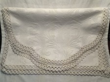 Pair cream antimacassars for sale  GOOLE