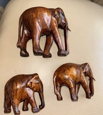Wooden elephant elephants for sale  PORTSMOUTH