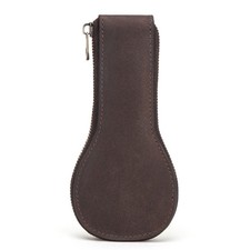 Bolsa de relógio de couro genuíno vintage proteção total estojo de armazenamento para transporte de viagem, usado comprar usado  Enviando para Brazil