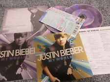 JUSTIN BIEBER / my worlds deluxe edition /JAPAN LTD CD&DVD OBI sticker, usado comprar usado  Enviando para Brazil