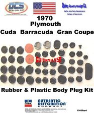 1970 Barracuda Cuda AAR Cuda Kit Plugue Corpo de Borracha Novo MoPar EUA comprar usado  Enviando para Brazil