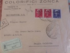 Storia postale trieste usato  Sant Angelo a Cupolo