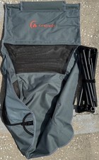 Usado, Cadeira de acampamento dobrável traseira alta para exterior, cadeira de acampamento portátil (CINZA) comprar usado  Enviando para Brazil