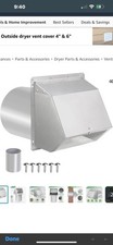 Ventilação de parede com capuz 10 polegadas com tela e amortecedor, ventilação de exaustão de parede externa comprar usado  Enviando para Brazil