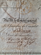 Antique passport 1820 for sale  STONEHOUSE