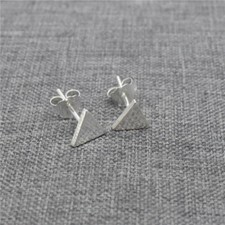 8prs 925 de postes de brinco triangular de prata esterlina com costas para brinco de geometria comprar usado  Enviando para Brazil