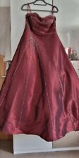 Ladies burgundy prom for sale  GRIMSBY