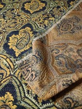 TECIDO JACQUARD PAISLEY EMOLDURADO EM TEAL 52" X 36" AZUL MARINHO, OVO ROBINS, TECIDO DE ALGODÃO comprar usado TECIDO JACQUARD PAISLEY EMOLDURADO EM TEAL 52" X 36" AZUL MARINHO, OVO ROBINS, TECIDO DE ALGODÃO comprar usado  Enviando para Brazil