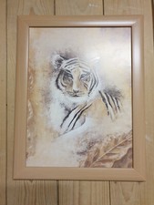Wandbild tiger rahmen gebraucht kaufen  Warberg