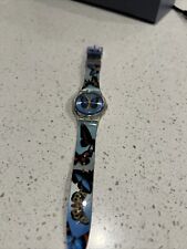 Antigo Relógio Feminino SWATCH Azul Suíço SKY FLY Borboleta FUNCIONANDO comprar usado  Enviando para Brazil