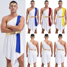 Vestidos masculinos Toga Caesar com faixa para cabeça roupas temáticas de roupão cosplay comprar usado  Enviando para Brazil