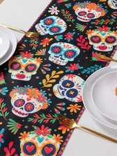 Tischläufer totenkopf motiv gebraucht kaufen  Stade