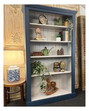 Painted open bookcase for sale  TENTERDEN