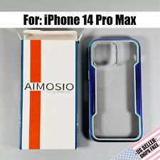 Capa para iPhone 14 Pro Max - Transparente com moldura roxa metálica | Proteção em camadas, usado comprar usado  Enviando para Brazil