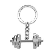 Chaveiro haltere aço inoxidável pesos fitness esportes joias motivacionais comprar usado  Enviando para Brazil