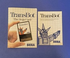 TransBot Sega Master System Manual e Inserto de Cubierta de Juego segunda mano  Embacar hacia Mexico