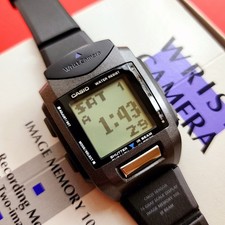 Usado, Caixa de relógio Casio câmera de pulso e livreto vintage raro WQV-1 retrô cal 2220 masculino comprar usado Usado, Caixa de relógio Casio câmera de pulso e livreto vintage raro WQV-1 retrô cal 2220 masculino comprar usado  Enviando para Brazil