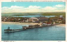 Usado, Cartão postal NJ Atlantic City Auditorium Convention Center WB vintage PC L8623 comprar usado  Enviando para Brazil