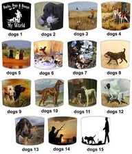 Working dogs lampshades for sale  BOLTON
