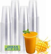 Copos de plástico descartáveis transparentes 12 oz 98 mm, pacote com 100 – Copos de cristal duráveis para animais de estimação  comprar usado  Enviando para Brazil