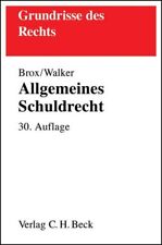 Allgemeines schuldrecht brox gebraucht kaufen  Ohlsbach