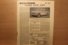 Original humber super for sale  IPSWICH