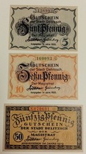 Delitzsch pfennig banknote gebraucht kaufen  Buchenbach