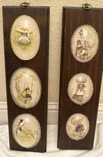 Conjunto vintage dos anos 70 2 penduradores de parede de plástico bolha 3D Holly Hobbie., usado comprar usado  Enviando para Brazil