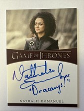 Juego de Tronos Temporada 8 2020 Inscripción Nathalie Emmanuel Missandei Auto ¡Guau! segunda mano  Embacar hacia Mexico