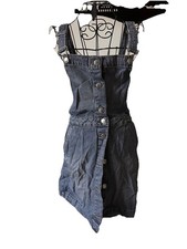 Jeans latzkleid größe gebraucht kaufen  Dortmund