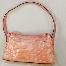 Bolsa de mão Tommy Hilfiger rosa mini bolsa de ombro couro falso crocodilo em relevo comprar usado  Enviando para Brazil