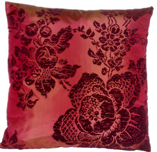 Wine red cushion for sale  MITCHAM