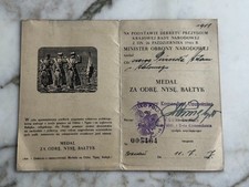 Pologne diplôme médaille d'occasion  Chartres