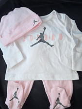 Conjunto de roupa 3 peças bebê menina 3 meses rosa branco ar Michael Jordan  comprar usado  Enviando para Brazil