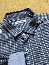 Camisa social xadrez de seda algodão Tommy Bahama Gingham punhos flip manga longa 2XL comprar usado  Enviando para Brazil