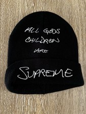 Supreme black beanie for sale  LONDON